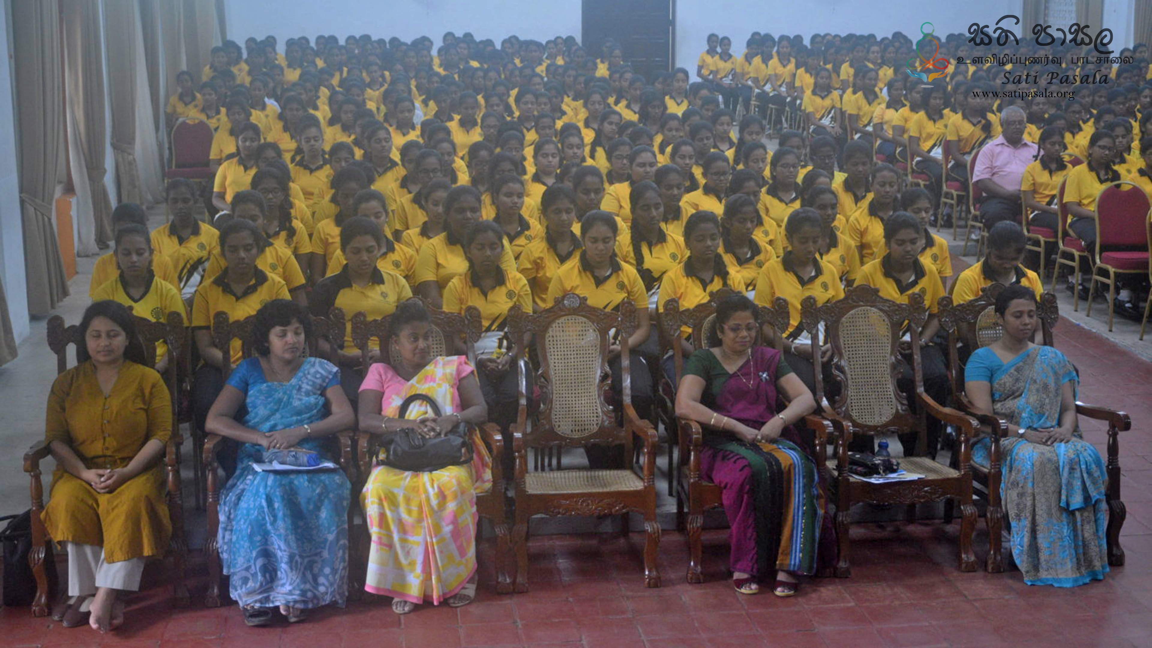 Sati Pasala Mindfulness Program At Anula Vidyalaya, Nugegoda - Sati ...